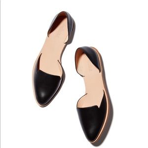 loeffler randall prue d’orsay flats black leather